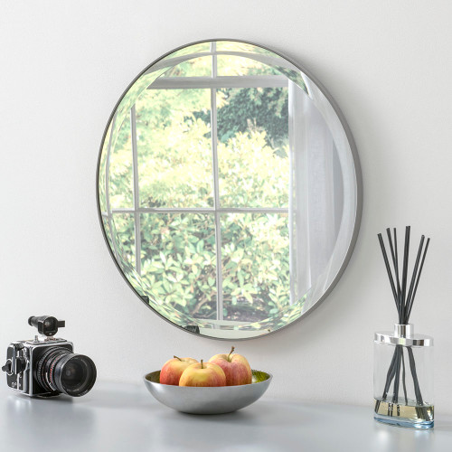 Image of minimal grey mirror