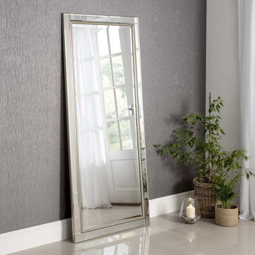 Image of Demelza All-Glass Silver Mirror