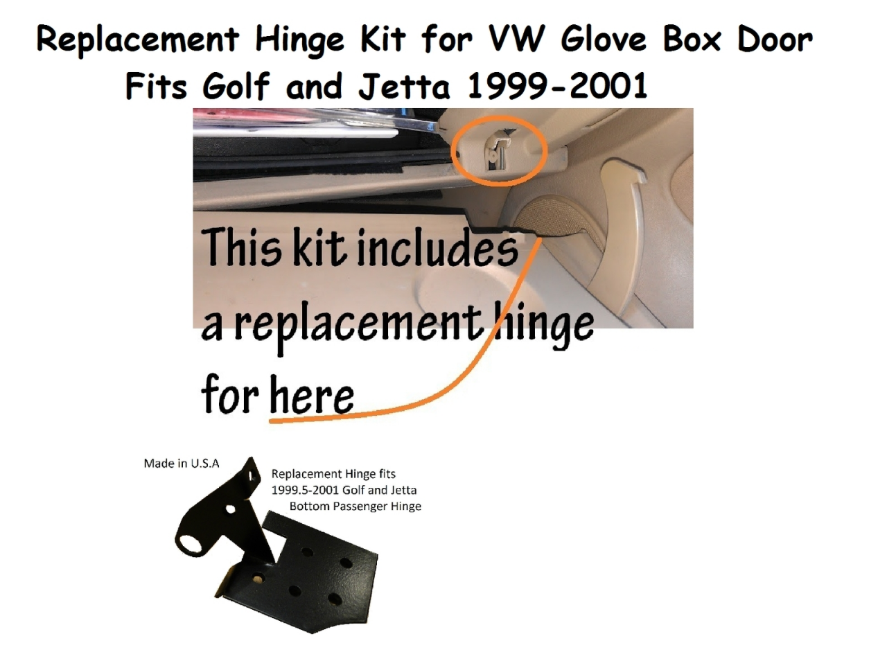 Glove Box Repair Kit fit 2 pcs Black Edition 