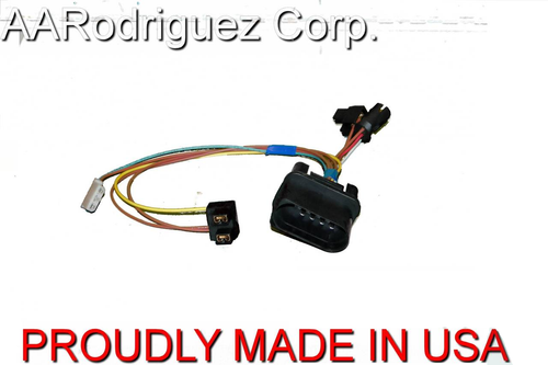 (2) Brand New, Complete VW MKIV Golf Headlight Wiring Harness 1999.5 - 2005 Genuine OE Components - front