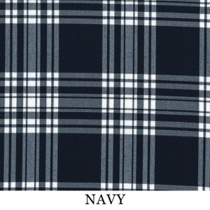 Tartan Upholstery Fabric-Navy Tartan Upholstery Fabric-Navy
