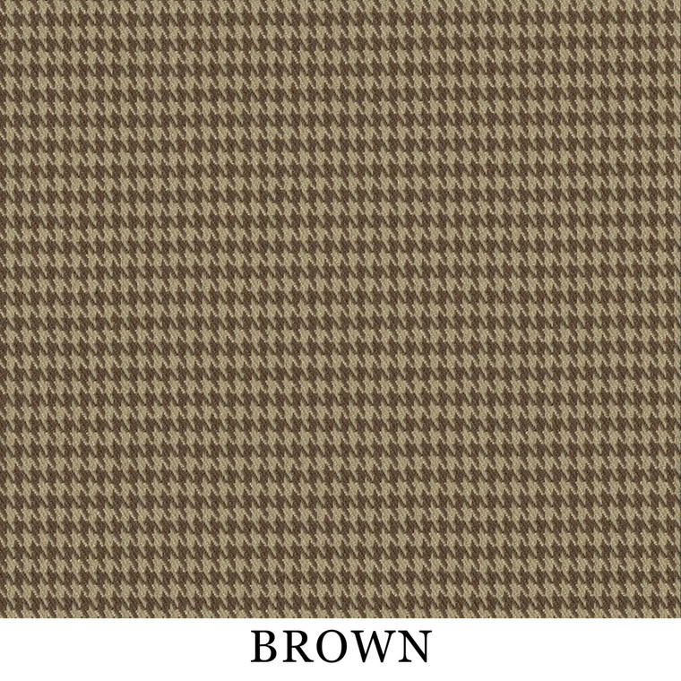 Houndstooth Fabric-Brown