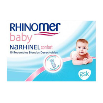 Narhinel confort rhinomer baby recambios blandos desechables 10 unidades
