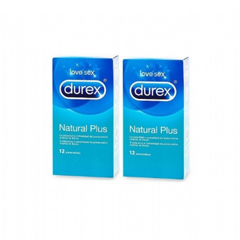 Durex Natural Plus 2ª Unidad 50% 2 x 12 Unidades