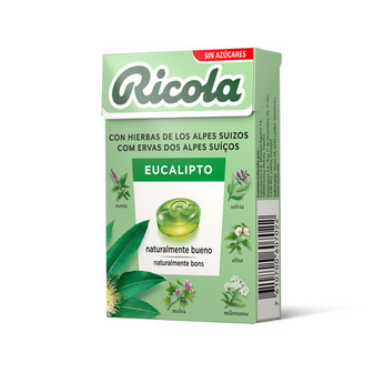 Ricola caramelos sin azúcar 50 g eucalipto
