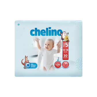 Chelino Pañal Infantil Talla 5 (9-15 kg) 30 Unidades