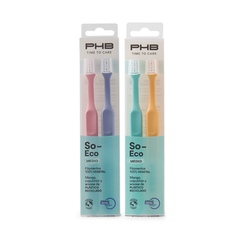 PHB Time To Care So Eco Cepillo Dental Medio Duplo