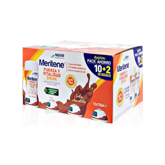 Meritene Fuerza y Vitalidad Chocolate 12 botellas 180 ml