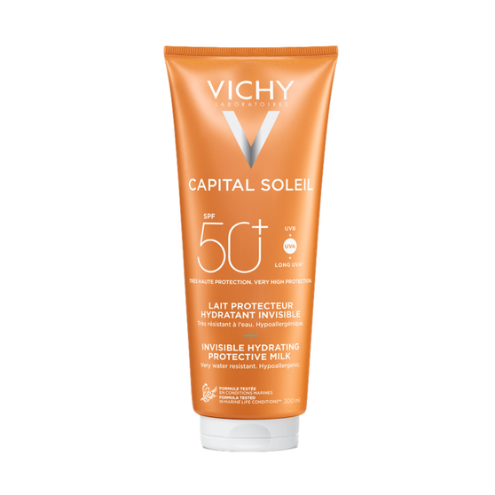 Vichy Capital Soleil Leche Familiar Hidratante Invisible SPF 50+ 300 ml