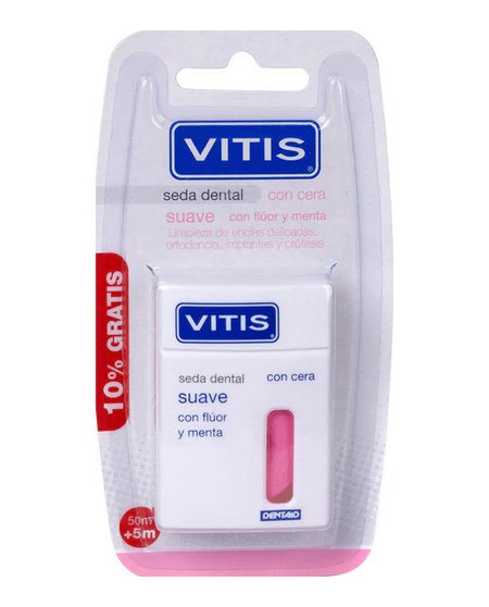 Vitis Seda Dental Suave con Fluor y Menta