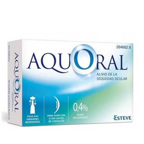 AQUORAL GOTAS OFTALMICAS, 20 monodosis