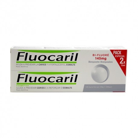 Fluocaril Bifluore Blanqueador Pasta Dentífrica 2 x 75 ml