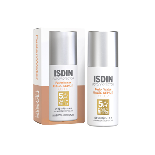 Isdin Fotoprotector Fusion Water Magic Repair Color SPF 50+ 50 ml