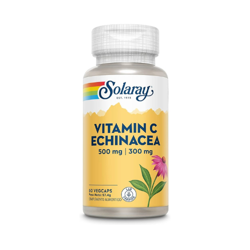 Solaray Vitamina C y Equinacea 60 Cápsulas