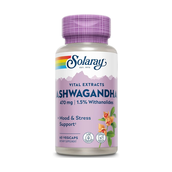 Solaray Ashwagandha 60 Cápsulas
