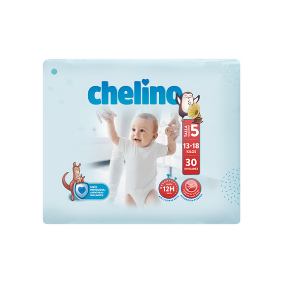 Chelino Pañal Infantil Talla 5 (9-15 kg) 30 Unidades