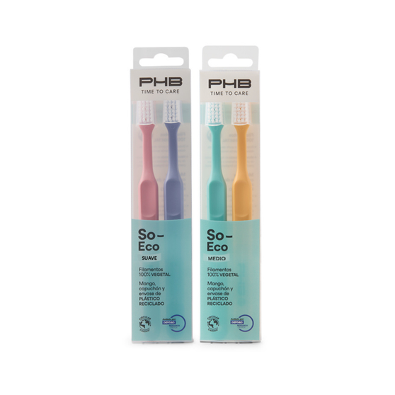 PHB Time To Care So Eco Cepillo Dental Suave Duplo