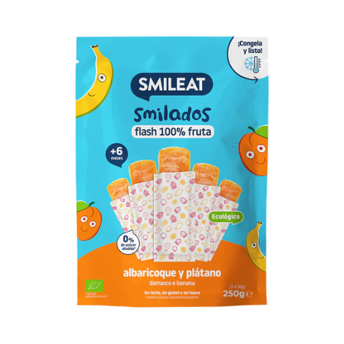 Smileat Smilado Albaricoque y Plátano 5 Unidades