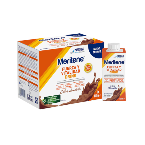 Meritene Fuerza y Vitalidad Chocolate 6 botellas 180 ml