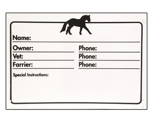Paddock / Stable Plaque
