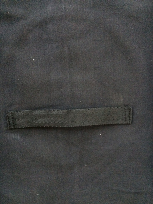 Webbing tab on back Webbing tab on back