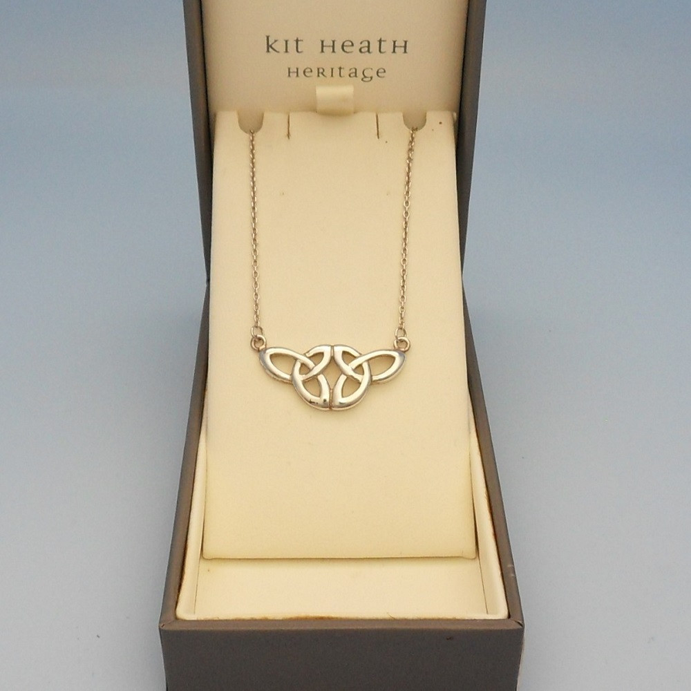 Boxed celtic knot design necklace by Kit Heath 925