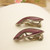 Pretty pair of purple enamel ear clips by Olaf Fritjof Hjortdahl c1950s, 925s Sterling