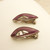 Pretty pair of purple enamel ear clips by Olaf Fritjof Hjortdahl c1950s, 925s Sterling