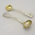 Pair of silver salt spoons hallmarked London 1820 T & G  Hayter