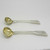 Pair of silver salt spoons hallmarked London 1820 T & G  Hayter