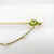 Art Nouveau peridot & pearl bow detail brooch tests 18ct with 10ct pin
