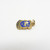 Vintage 9ct gold enamel Preston shield charm hallmarked 1960