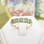 Beautiful 9ct gold emerald & diamond set ring  size L