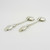 Pair of silver salt spoons London 1865 by Alexander Macrae