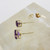 Pair of 9ct gold oval amethyst stud earrings