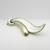 Norwegian silver vintage white enamel brooch by Ivar T Holth