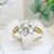 Sparkly vintage 18ct gold diamond cluster ring size N 1/2 hallmarked Sheffield 1985