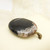 Antique polished banded agate pendant