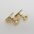 9ct gold onyx cufflinks Marked W. Germany. London import hallmarks 1974