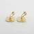 9ct gold onyx cufflinks Marked W. Germany. London import hallmarks 1974