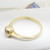 Vintage 18ct yellow gold 0.33ct diamond solitaire ring size O