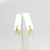 Elegant pair of 18ct yellow gold diamond drop earrings c2000