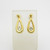 Elegant pair of 18ct yellow gold diamond drop earrings c2000