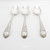 3 Victorian silver  teaspoons hallmarked Glasgow 1877 by  William Coghill