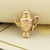 Vintage 9ct gold coffee pot charm hallmarked Chester 1956