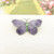 Beautiful sterling silver & purple enamel butterfly brooch by J Aitkin & Sons