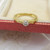 Vintage 18ct gold diamond solitaire ring size L 1/2