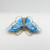 Vintage Norwegian silver & enamel butterfly brooch by Hroar Prydz