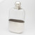 Victorian silver & glass hip flask with removable cup