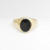 9ct yellow gold onyx set signet ring size K 1/2 London 1965